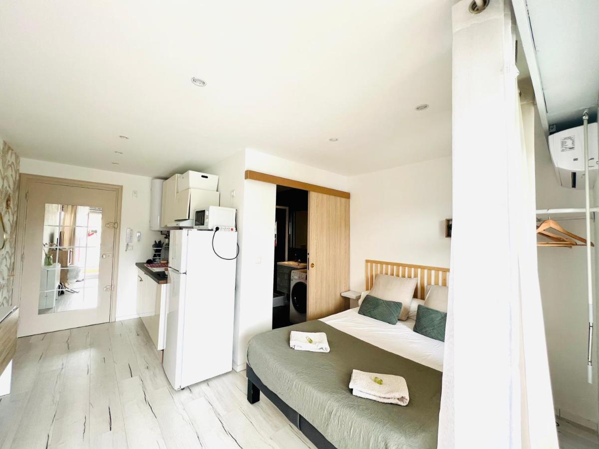 Les Palmiers - Appartement Avec Piscine Proche Plages - Wifi Et Clim 昂蒂布 外观 照片